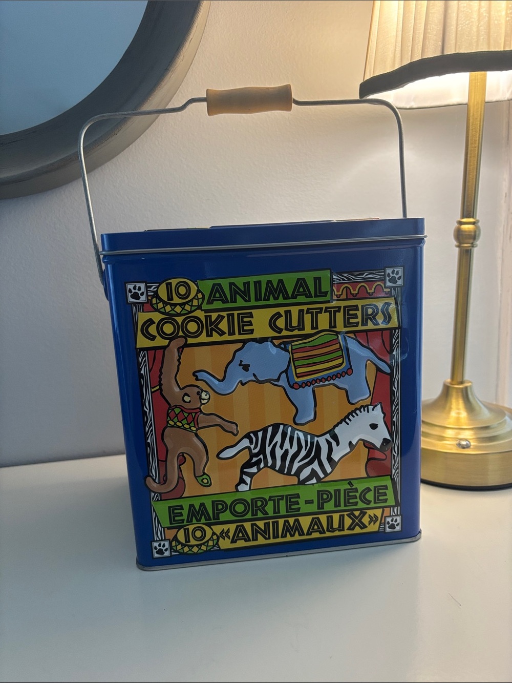 Blue Animal Cookie Cutters Tin - 10-Piece Set